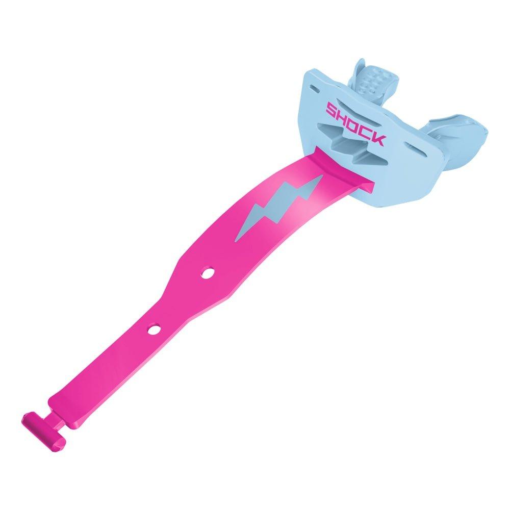 Thunder&mdash;this Shock Doctor Thunder Bolt Two-Tone Lip Guard - Light Blue/Pink - BLUE/PINK